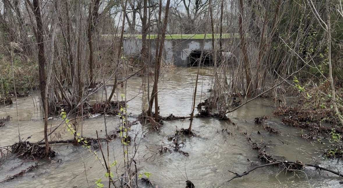 Culvert after rainfall